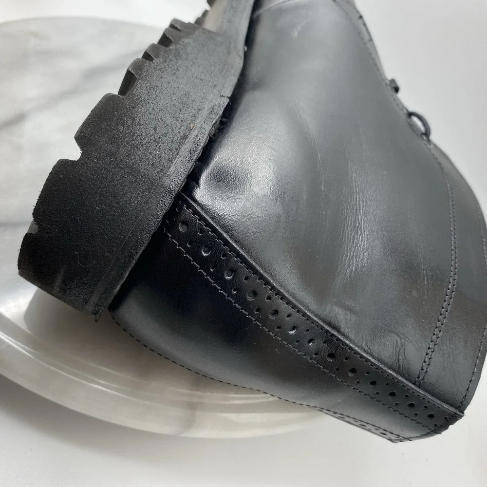 Allen‎ Edmonds Stanford Men's Black Leather Ankle Chukka Boots Sz 11.5 D Tate